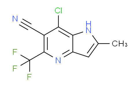 CAS No. 1268521-89-6, 7-Chloro-2-Methyl-5-(Trifluoromethyl)-1H-Pyrrolo[3,2-B]Pyridine-6-Carbonitrile