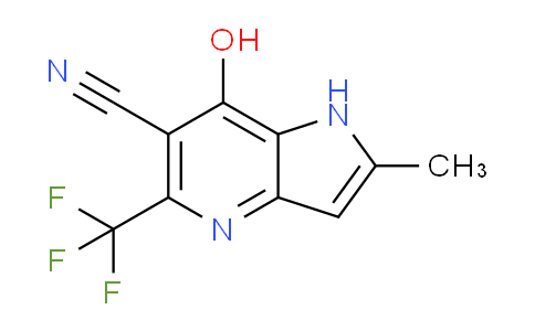 CAS No. 1375065-56-7, 7-Hydroxy-2-Methyl-5-(Trifluoromethyl)-1H-Pyrrolo[3,2-B]Pyridine-6-Carbonitrile