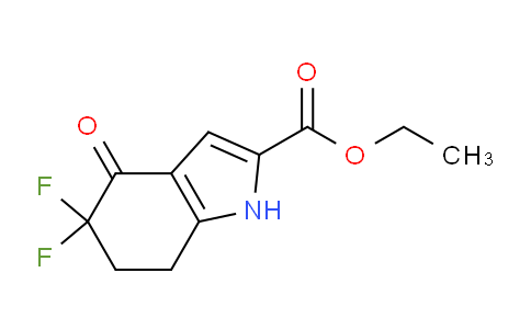 CAS No. 1263083-10-8, ethyl 5,5-difluoro-4-oxo-6,7-dihydro-1H-indole-2-carboxylate