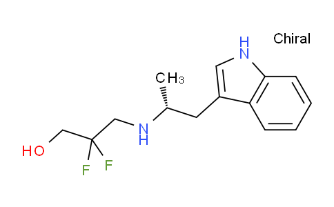 CAS No. 1953133-35-1, (R)-3-((1-(1H-indol-3-yl)propan-2-yl)amino)-2,2-difluoropropan-1-ol