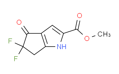 CAS No. 1041430-63-0, methyl 5,5-difluoro-4-oxo-1,6-dihydrocyclopenta[b]pyrrole-2-carboxylate