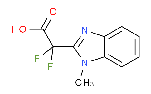 CAS No. 80944-03-2, 2,2-difluoro-2-(1-methyl-1H-1,3-benzodiazol-2-yl)acetic acid