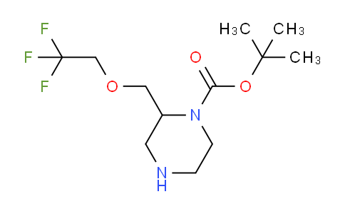 CAS No. 1956331-60-4, tert-butyl 2-[(2,2,2-trifluoroethoxy)methyl]piperazine-1-carboxylate