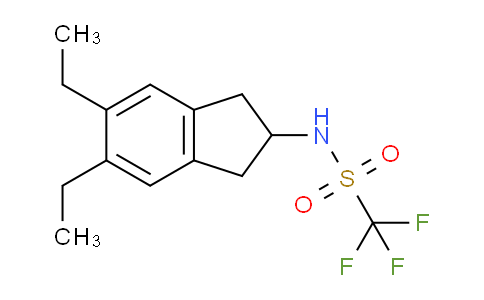 CAS No. 1469871-08-6, Methanesulfonamide, N-(5,6-diethyl-2,3-dihydro-1H-inden-2-yl)-1,1,1-trifluoro-