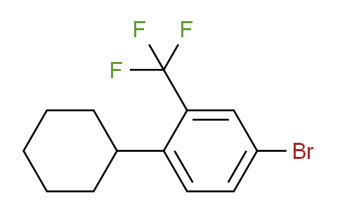 CAS No. 1449291-53-5, 4-bromo-1-cyclohexyl-2-(trifluoromethyl)benzene