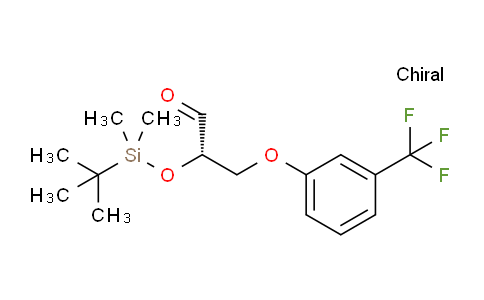 CAS No. 1420790-99-3, (S)-2-((tert-butyldimethylsilyl)oxy)-3-(3-(trifluoromethyl)phenoxy)propanal