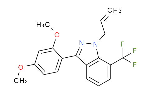 CAS No. 680611-86-3, 1-Allyl-3-(2,4-dimethoxy-phenyl)-7-trifluoromethyl-1H-indazole