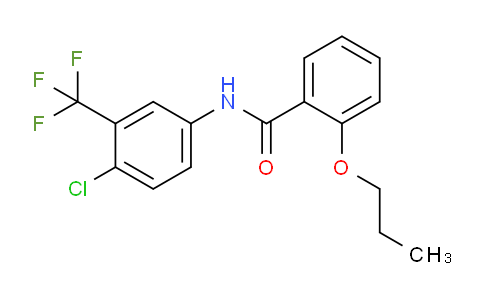 CAS No. 709676-56-2, N-(4-Chloro-3-trifluoromethyl-phenyl)-2-propoxy-benzamide