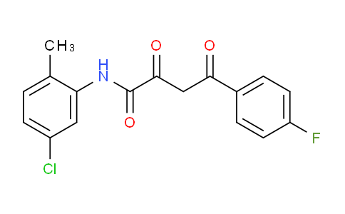 CAS No. 900308-51-2, N-(5-Chloro-2-methylphenyl)-4-(4-fluorophenyl)-2,4- dioxobutanamide