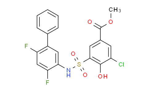 CAS No. 2375840-87-0, Methyl 3-chloro-5-(N-(4,6-difluoro-[1,1'-biphenyl]-3- yl)sulfamoyl)-4-hydroxybenzoate