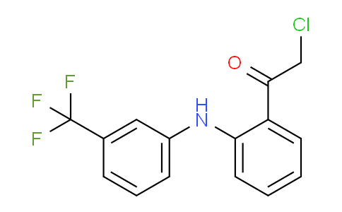 CAS No. 2378626-29-8, 2-Chloro-1-(2-((3-(trifluoromethyl)phenyl)amino)-phenyl)ethan-1-one