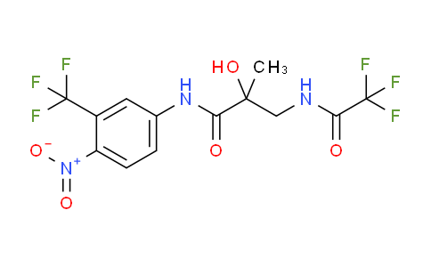 CAS No. 260980-89-0, 2-hydroxy-2-methyl-N-(4-nitro-3-(trifluoromethyl)phenyl)-3-(2,2,2-trifluoroacetamido)propanamide
