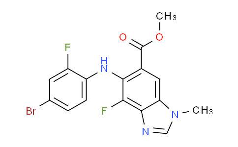 CAS No. 1415559-93-1, Methyl 5-((4-broMo-2-fluorophenyl)aMino)-4-fluoro-1-Methyl-1H-benzo[d]iMidazole-6-carboxylate