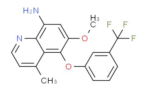 CAS No. 82333-41-3, 8-Quinolinamine, 6-methoxy-4-methyl-5-[3-(trifluoromethyl)phenoxy]-