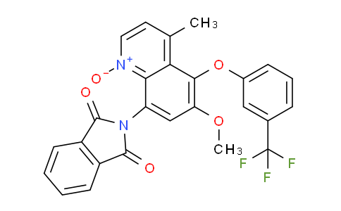 CAS No. 106635-83-0, 8-(1,3-dioxoisoindolin-2-yl)-6-methoxy-4-methyl-5-(3-(trifluoromethyl)phenoxy)quinoline 1-oxide