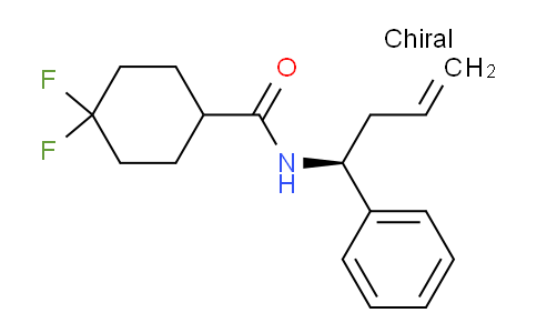 CAS No. 1000681-06-0, (S)-4,4-difluoro-N-(1-phenylbut-3-en-1-yl)cyclohexane-1-carboxamide
