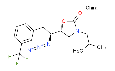 CAS No. 1390626-11-5, (R)-5-((S)-1-azido-2-(3-(trifluoromethyl)phenyl)ethyl)-3-isobutyloxazolidin-2-one