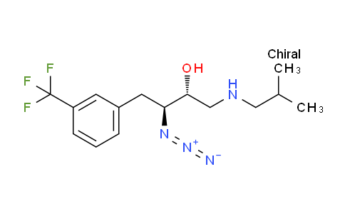 CAS No. 1390626-12-6, (2R,3S)-3-azido-1-(isobutylamino)-4-(3-(trifluoromethyl)phenyl)butan-2-ol