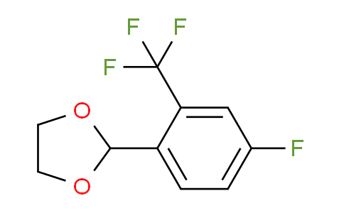 CAS No. 773102-34-4, 2-(4-fluoro-2-(trifluoromethyl)phenyl)-1,3-dioxolane
