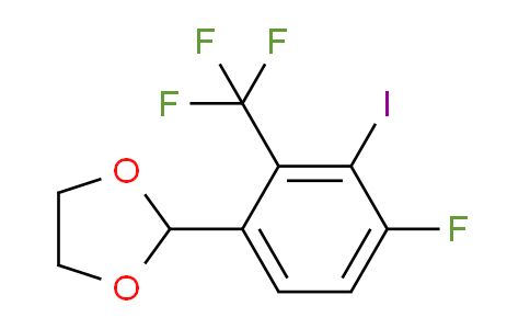CAS No. 1539314-76-5, 2-(4-fluoro-3-iodo-2-(trifluoromethyl)phenyl)-1,3-dioxolane