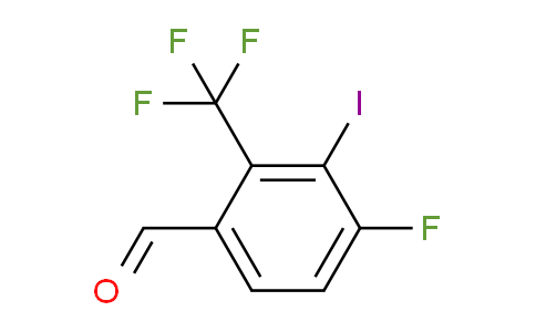 CAS No. 1539315-05-3, 4-fluoro-3-iodo-2-(trifluoromethyl)benzaldehyde