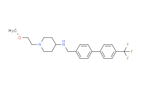 CAS No. 412950-89-1, 1-(2-methoxyethyl)-N-[[4-[4-(trifluoromethyl)phenyl]phenyl]methyl]piperidin-4-amine