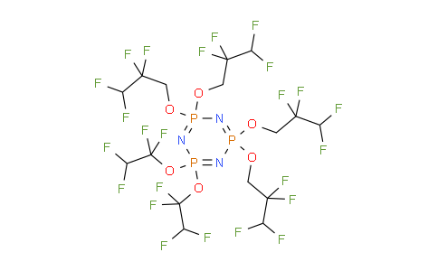 CAS No. 58943-98-9, 2,2-bis(1,1,2,2-tetrafluoroethoxy)-4,4,6,6-tetrakis(2,2,3,3-tetrafluoropropoxy)-1,3,5,2l5,4l5,6l5-triazatriphosphinine