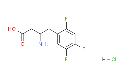 CAS No. 1909337-07-0, 3-Amino-4-(2,4,5-Trifluorophenyl) butanoic acid hydrochloride