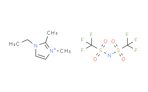 CAS No. 174899-90-2, bis(trifluoromethylsulfonyl)azanide;1-ethyl-2,3-dimethylimidazol-3-ium