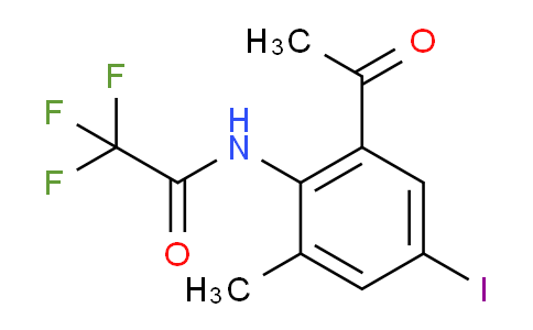 CAS No. 935292-71-0, N-(2-Acetyl-4-iodo-6-methylphenyl)-2,2,2-trifluoroacetamide