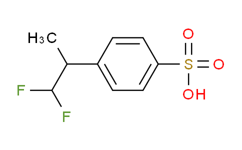 CAS No. 1263283-07-3, 4-(1,1-Difluoropropan-2-yl)benzenesulfonic acid