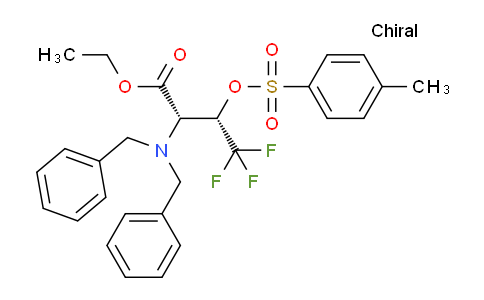 CAS No. 1126530-80-0, Ethyl (2S,3S)-2-(dibenzylamino)-4,4,4-trifluoro-3-(tosyloxy)butanoate