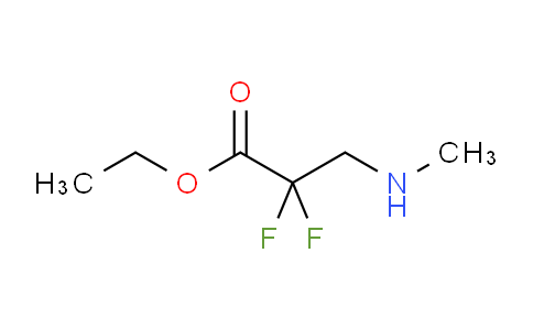 CAS No. 1346597-51-0, Ethyl 2,2-difluoro-3-(methylamino)propanoate