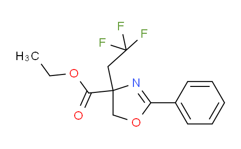CAS No. 1126530-82-2, Ethyl 2-phenyl-4-(2,2,2-trifluoroethyl)-4,5-dihydrooxazole-4-carboxylate