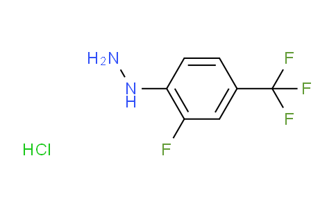 CAS No. 1030313-53-1, (2-Fluoro-4-(trifluoromethyl)phenyl)hydrazine hydrochloride