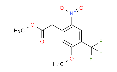 CAS No. 1186404-57-8, Methyl 2-(5-methoxy-2-nitro-4-(trifluoromethyl)phenyl)acetate