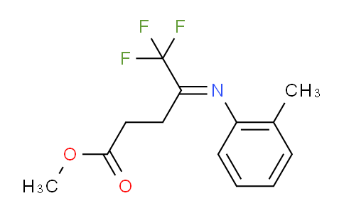 CAS No. 941672-37-3, Methyl 5,5,5-trifluoro-4-(o-tolylimino)pentanoate