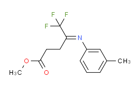 CAS No. 941674-24-4, Methyl 5,5,5-trifluoro-4-(m-tolylimino)pentanoate