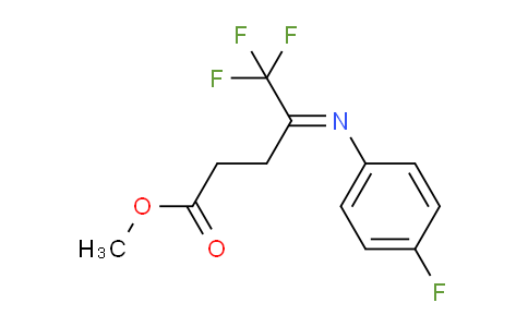CAS No. 936479-70-8, Methyl 5,5,5-trifluoro-4-(4-fluorophenylimino)pentaneate