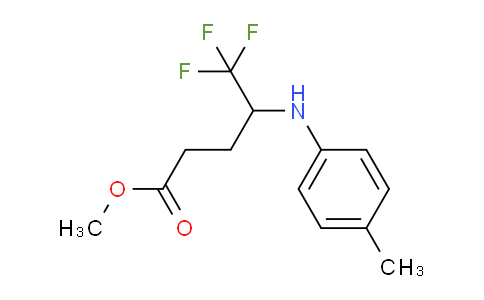 CAS No. 145176-42-7, Methyl 5,5,5-trifluoro-4-(p-tolylamino)pentanoate