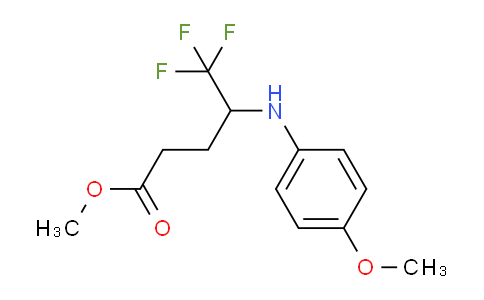 CAS No. 937371-63-6, Methyl 5,5,5-trifluoro-4-(4-methoxyphenylamino)pentanoate