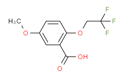 CAS No. 175205-34-2, 5-Methoxy-2-(2,2,2-trifluoroethoxy)benzoic acid