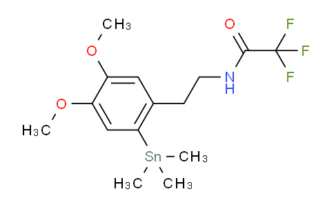 CAS No. 170465-14-2, N-(4,5-Dimethoxy-2-(trimethylstannyl)phenethyl)-2,2,2-trifluoroacetamide