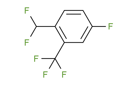 CAS No. 1214334-45-8, 1-(Difluoromethyl)-4-fluoro-2-(trifluoromethyl)benzene