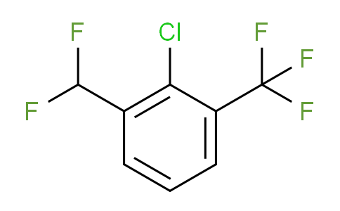 CAS No. 1214347-72-4, 2-Chloro-1-(difluoromethyl)-3-(trifluoromethyl)benzene