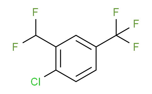 CAS No. 1214383-34-2, 1-Chloro-2-(difluoromethyl)-4-(trifluoromethyl)benzene