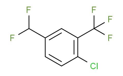 CAS No. 1214338-35-8, 1-Chloro-4-(difluoromethyl)-2-(trifluoromethyl)benzene