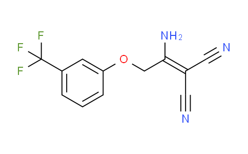 CAS No. 343375-42-8, 2-(1-Amino-2-(3-(trifluoromethyl)phenoxy)ethylidene)malononitrile