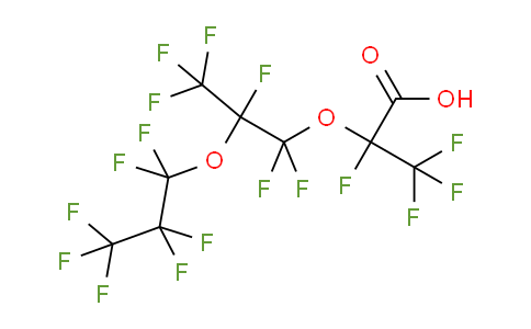 CAS No. 13252-14-7, 2,3,3,3-Tetrafluoro-2-(1,1,2,3,3,3-hexafluoro-2-(perfluoropropoxy)propoxy)propanoic acid