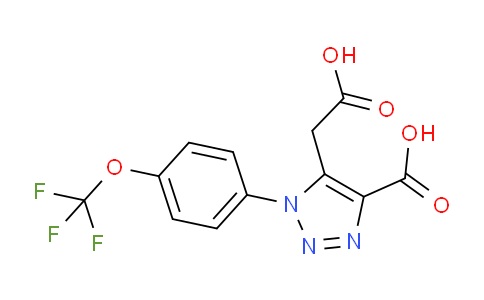 CAS No. 439095-12-2, 5-(Carboxymethyl)-1-(4-(trifluoromethoxy)phenyl)-1H-1,2,3-triazole-4-carboxylic acid